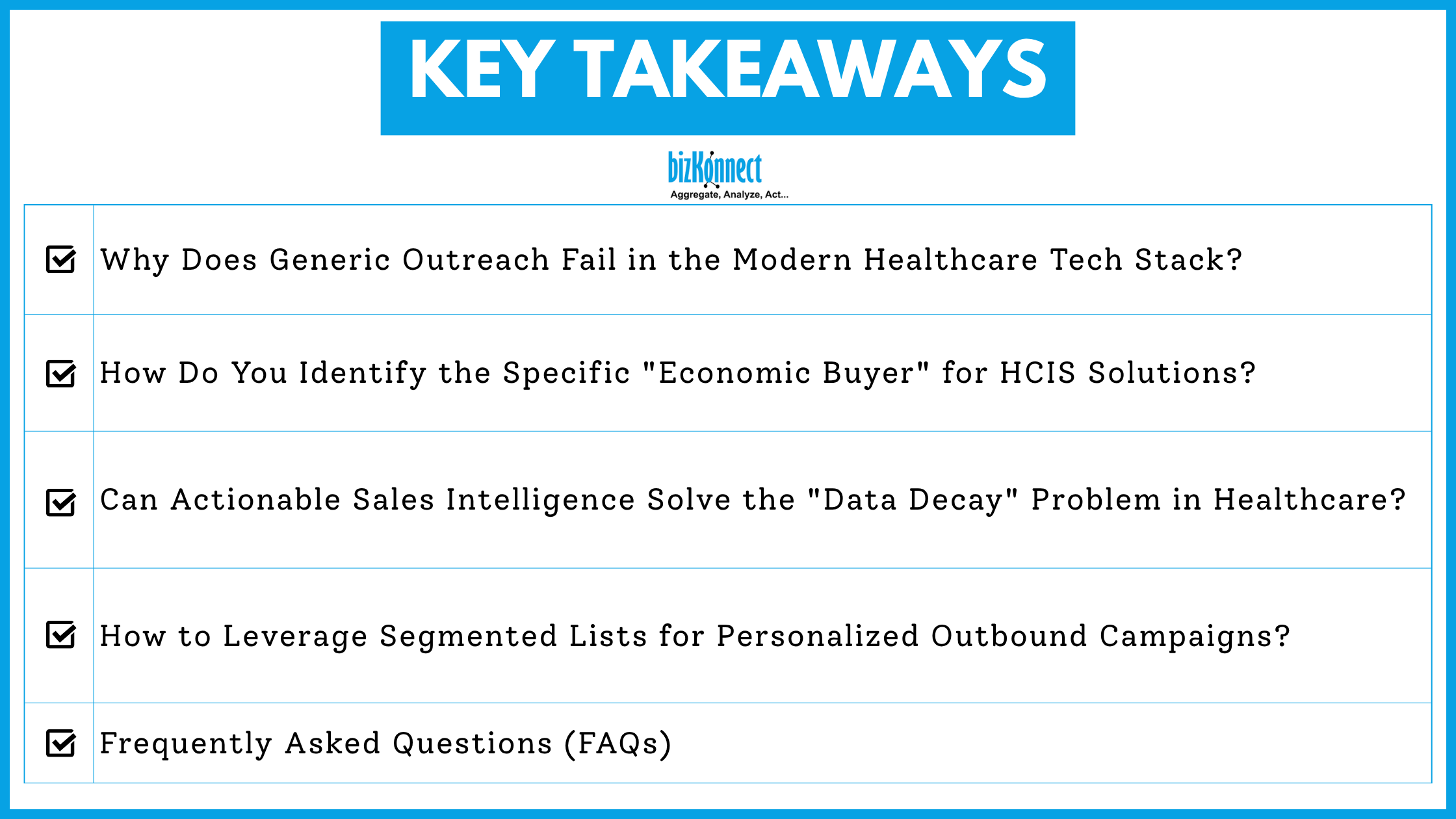 Healthcare IT Key Takeaways