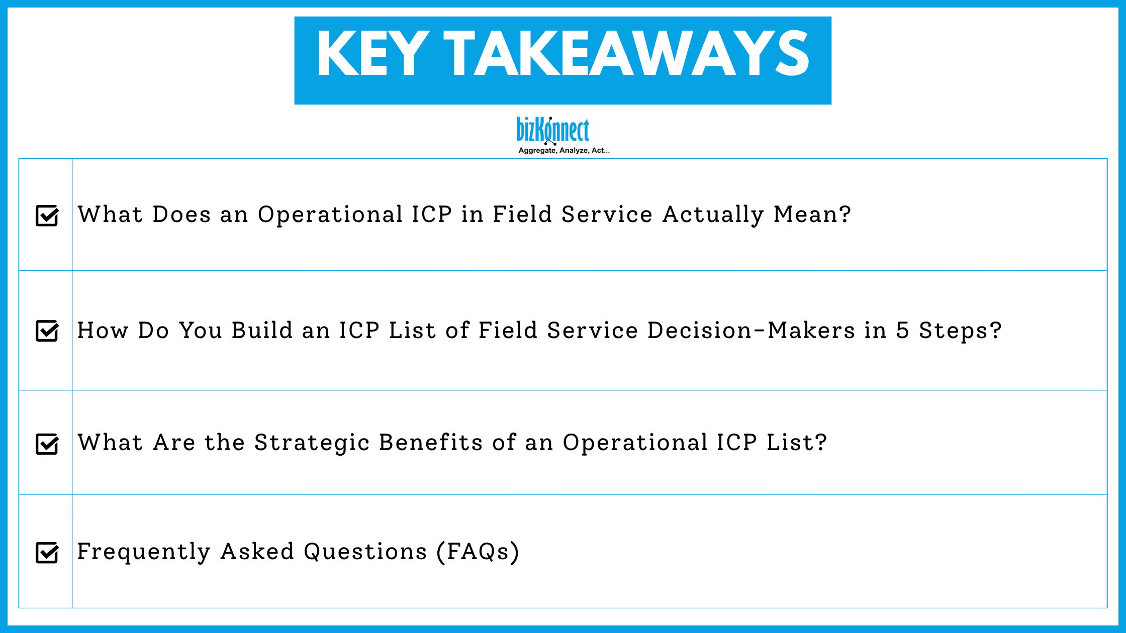 Field Service ICP Guide