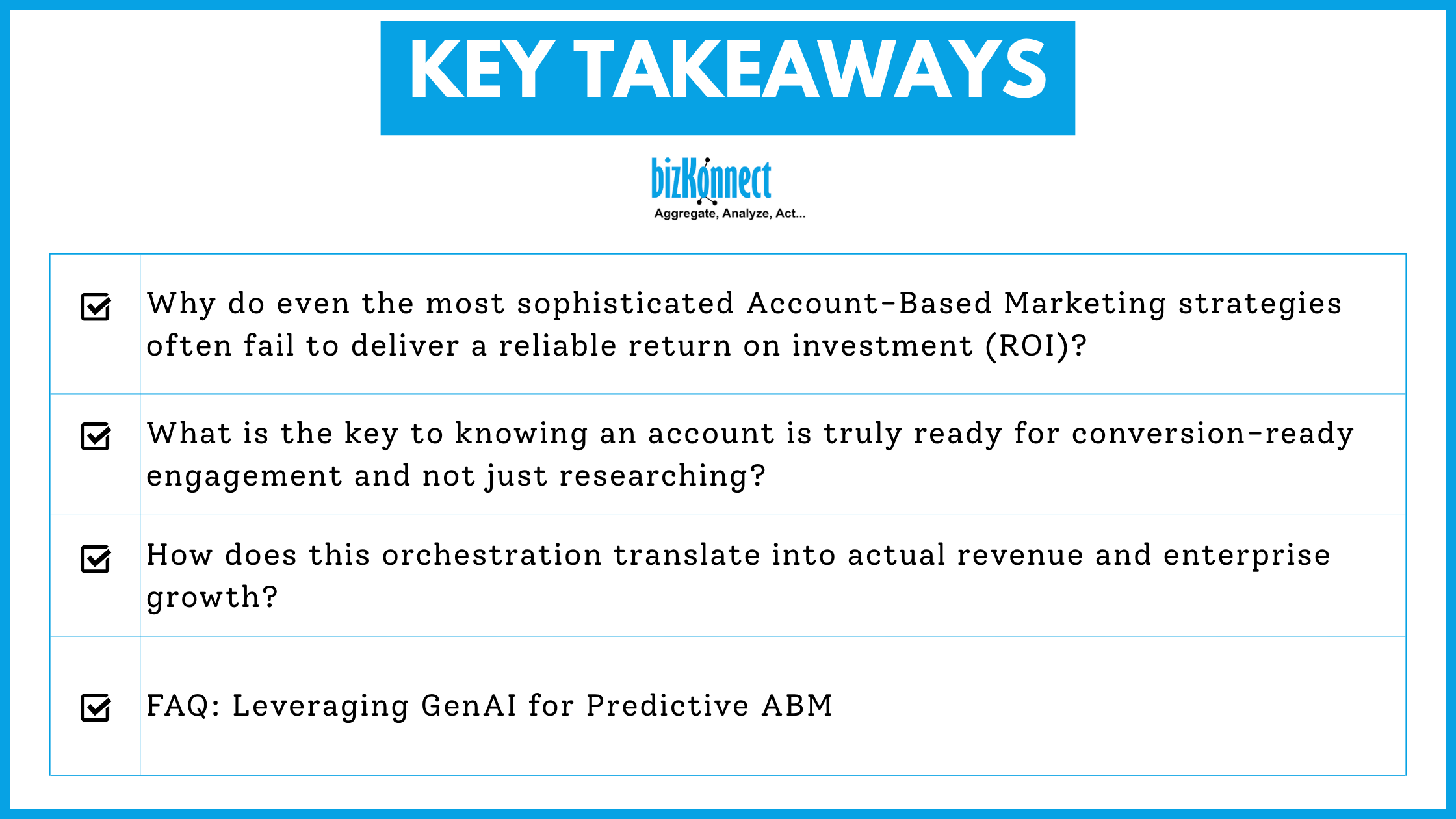 ABM Key Takeaways Slide