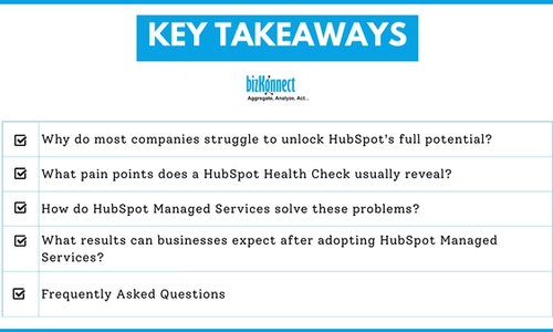 Key Takeaways HubSpot Services