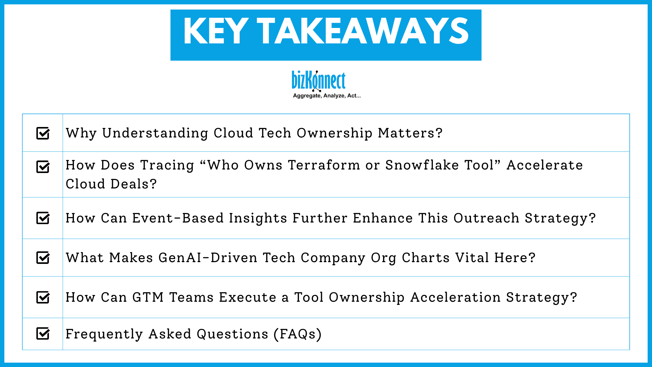 Cloud tech outreach insights