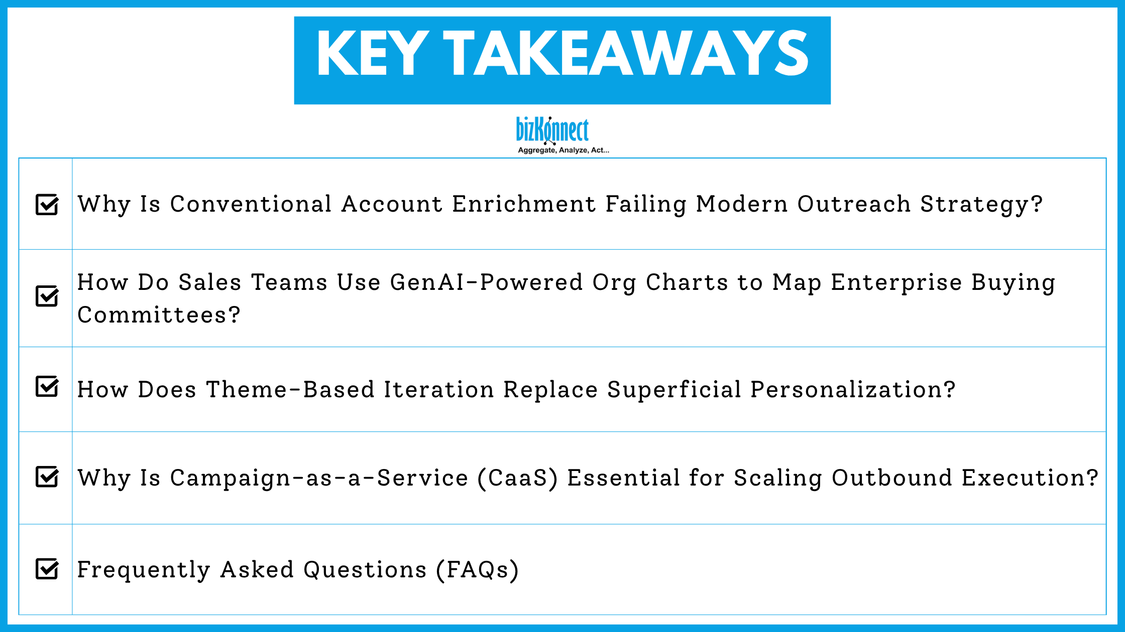 B2B Campaign Key Takeaways