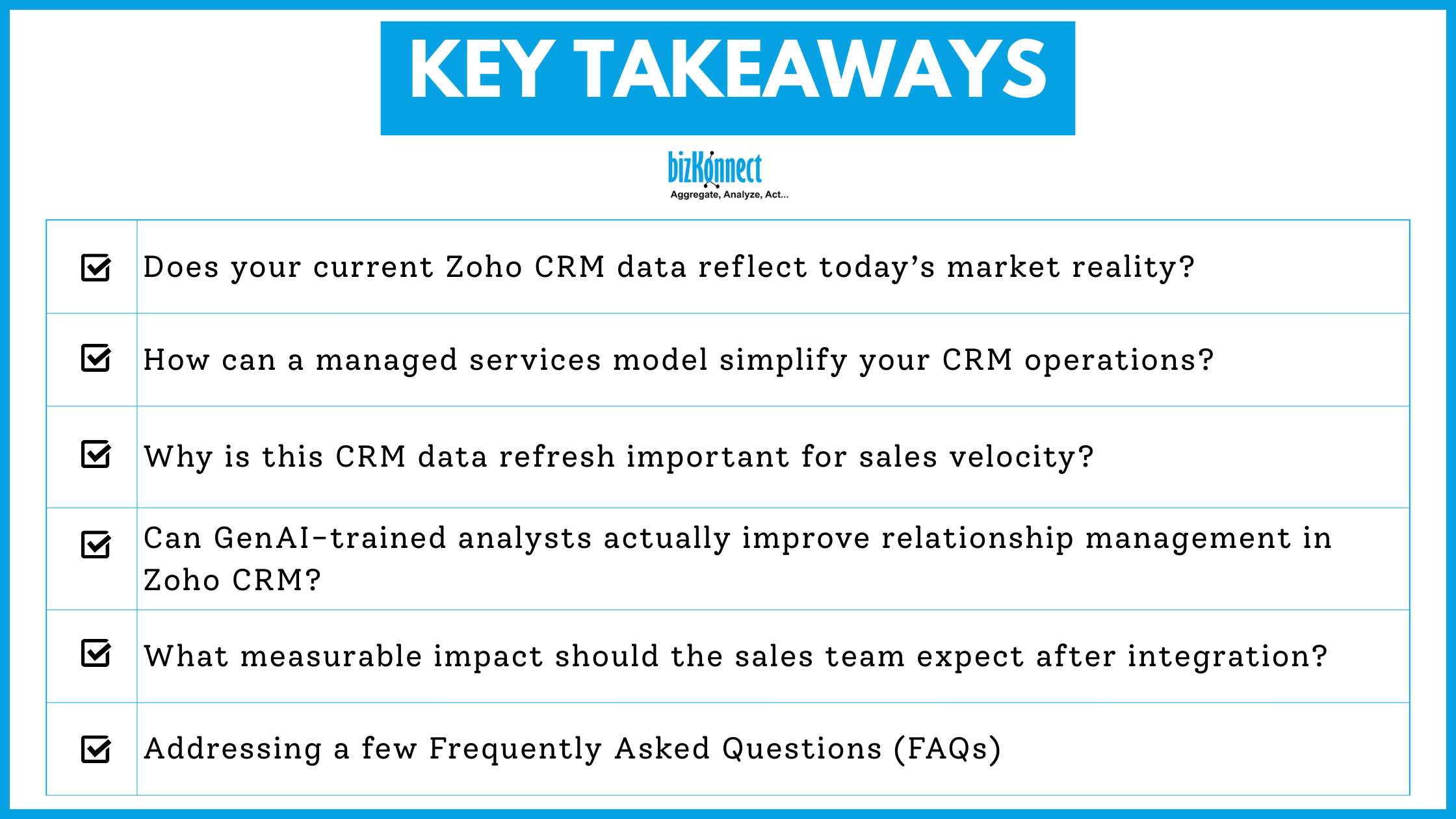 Zoho CRM data refresh tips
