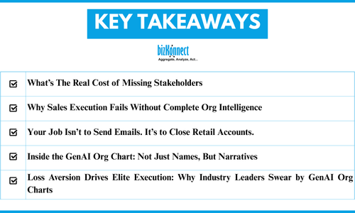 Retail sales org charts key takeaways
