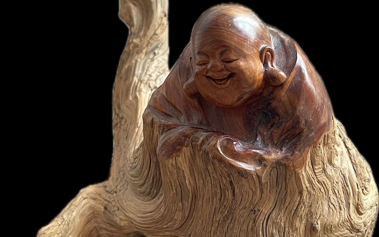 Smiling Buddha.