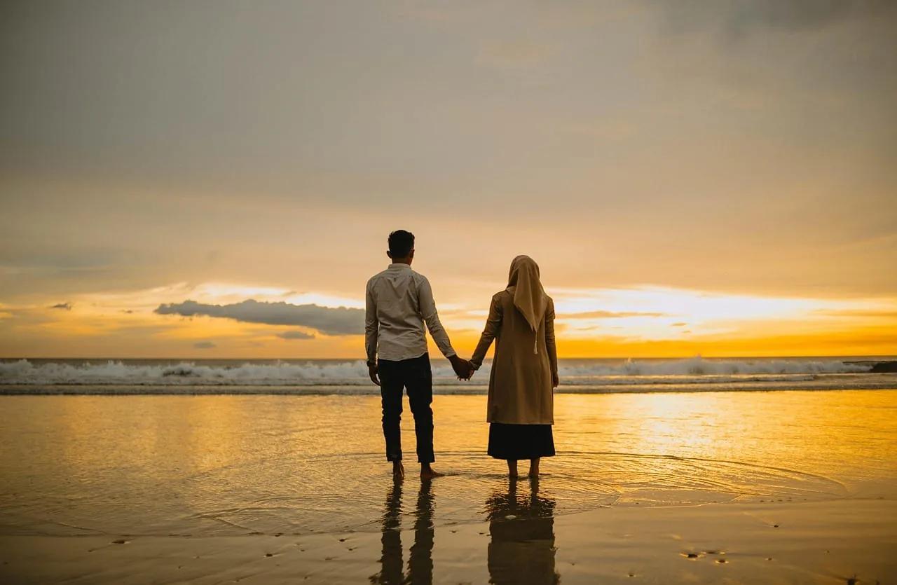 Couple at sunset