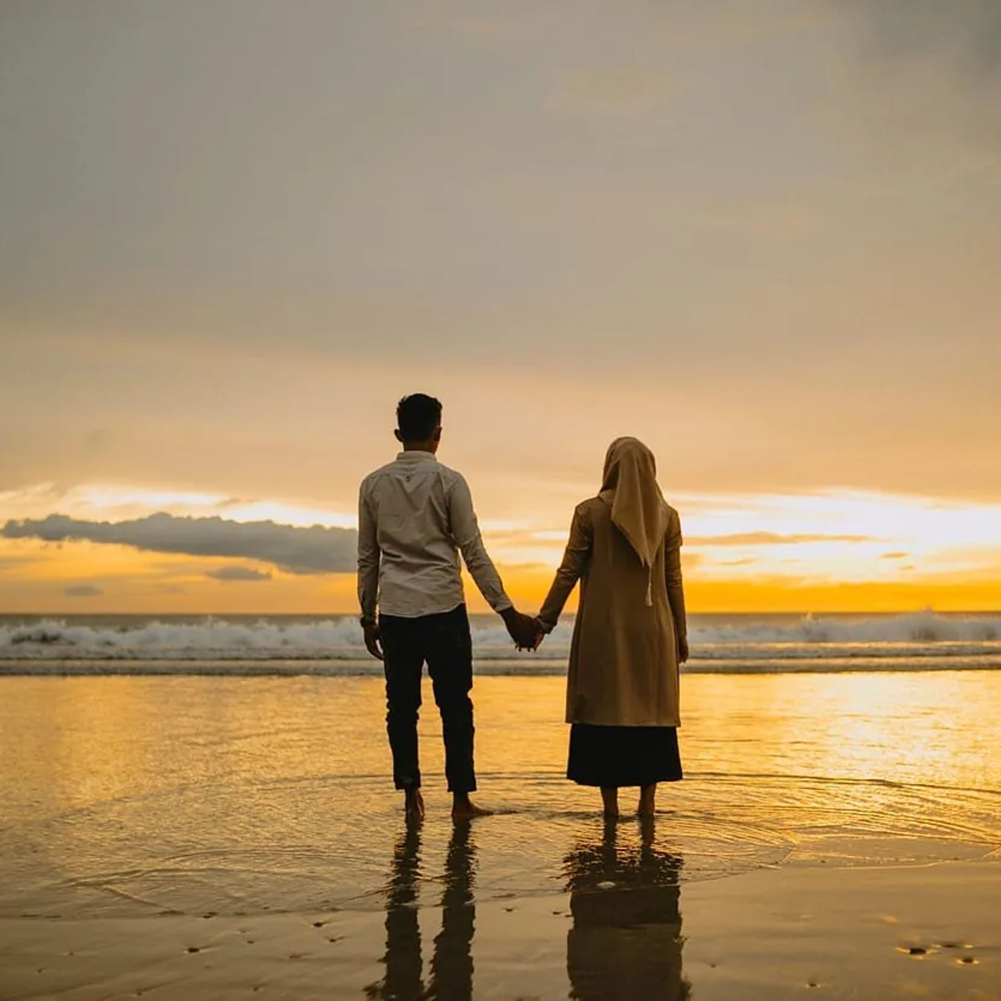Couple at sunset