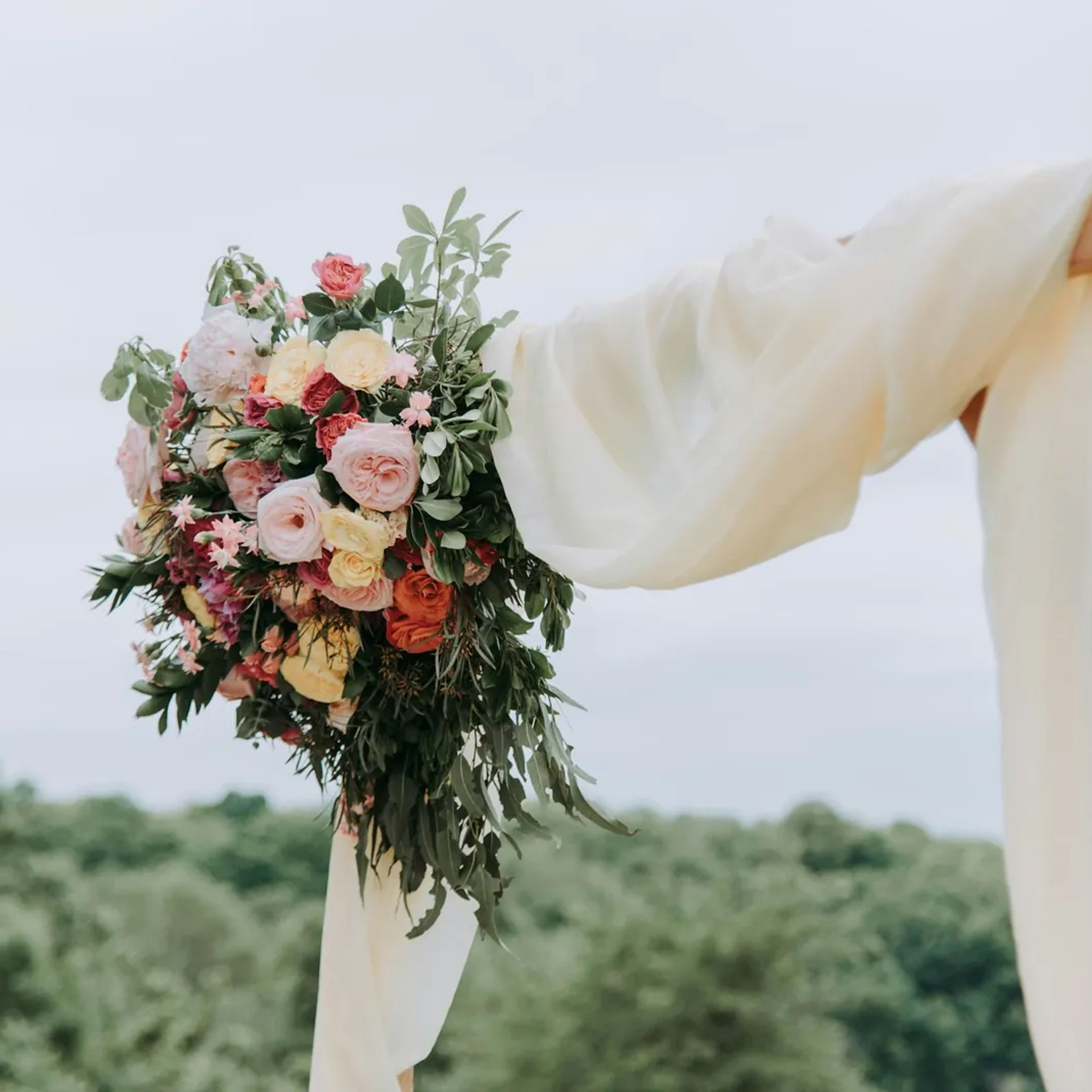 Wedding arch with flowers