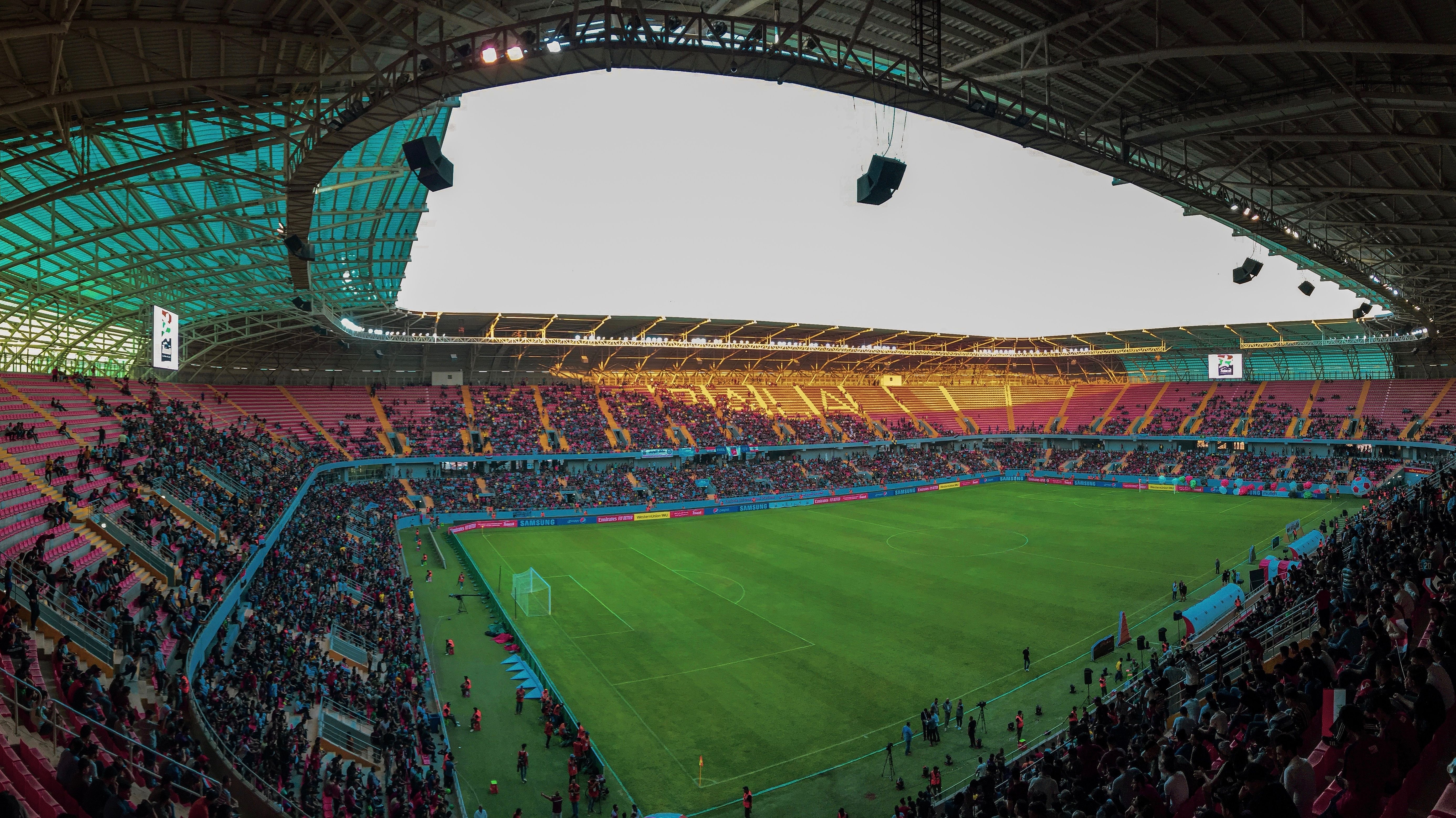 Image Fans fill a soccer stadium during a 2026 World Cup match, reflecting the crowds behind rising World Cup DUI arrests near the New Jersey Meadowlands