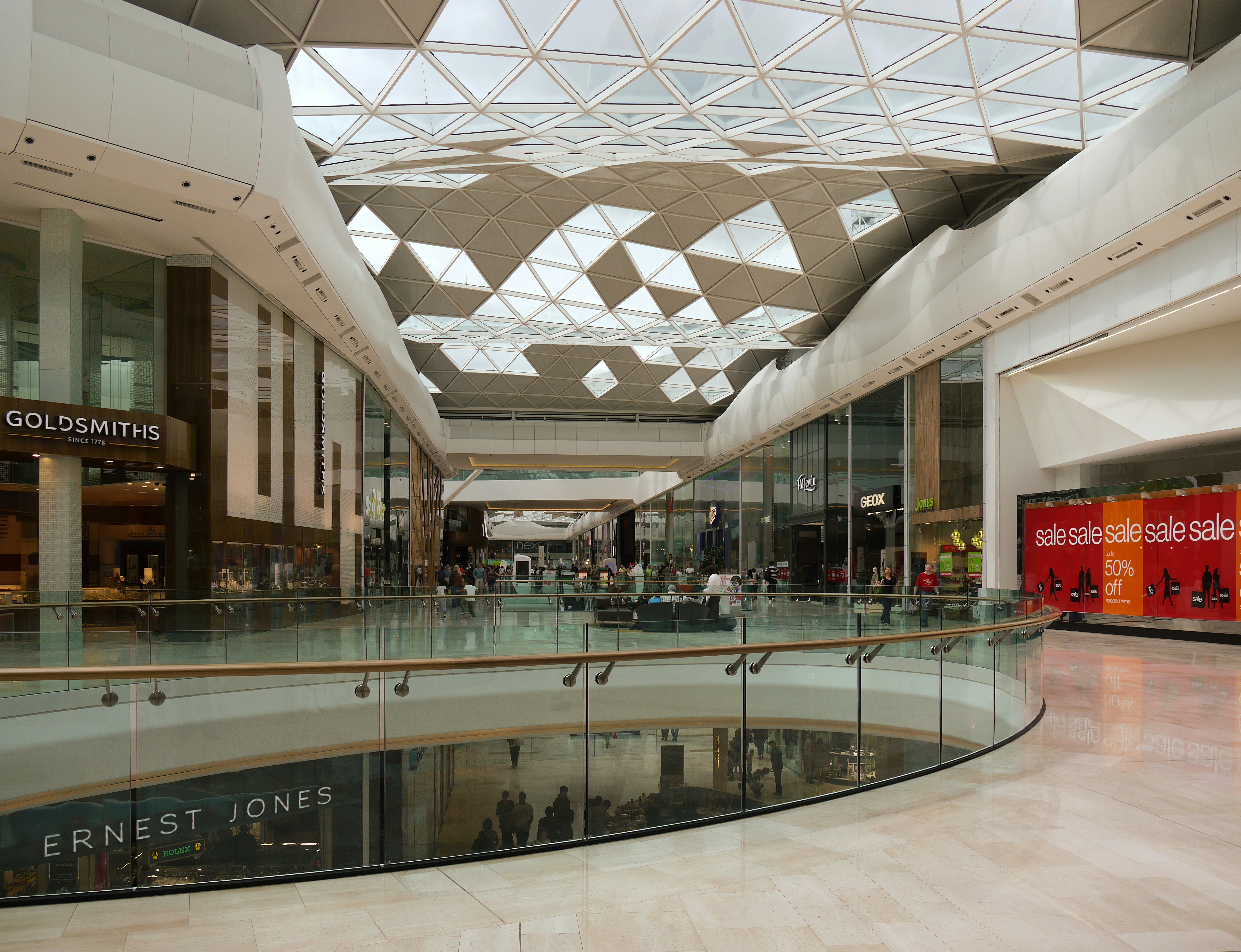 Interior walkway of a mall, representing American Dream Mall in East Rutherford NJ and the possibility of personal injuries.
