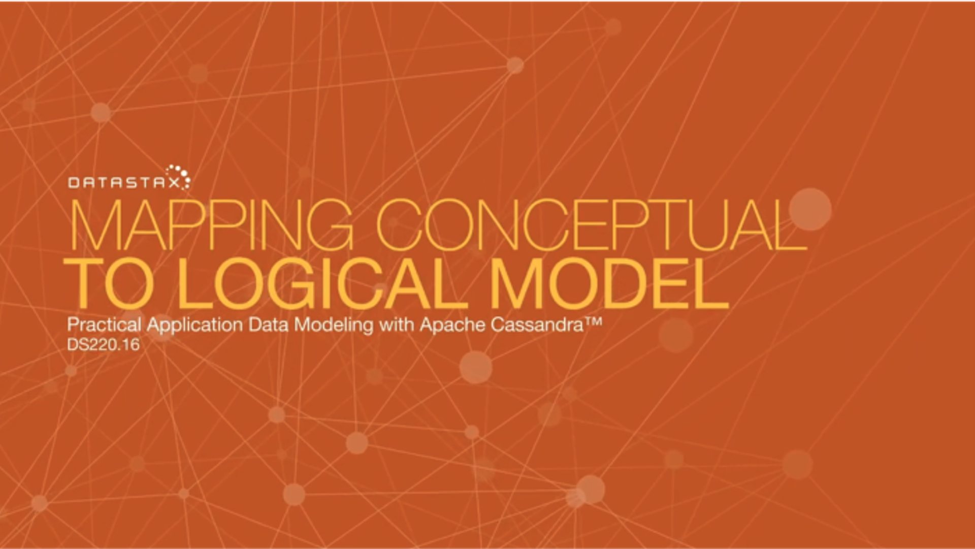 Mapping Conceptual To Logical Model