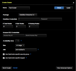 Build DSE Cluster