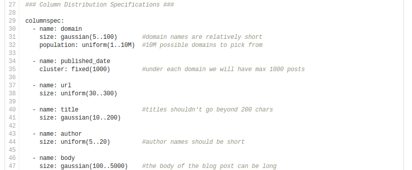 column spec stress