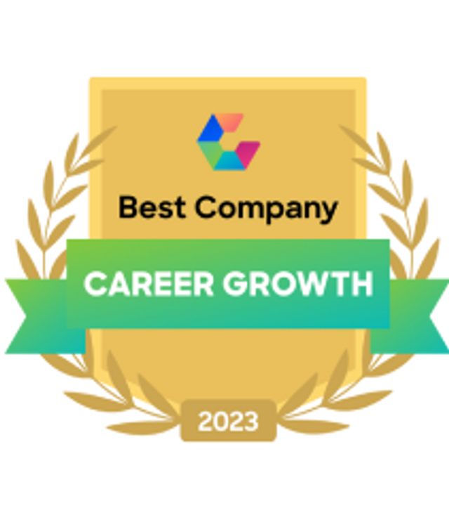 Comparably Best Company for Career Growth 2023