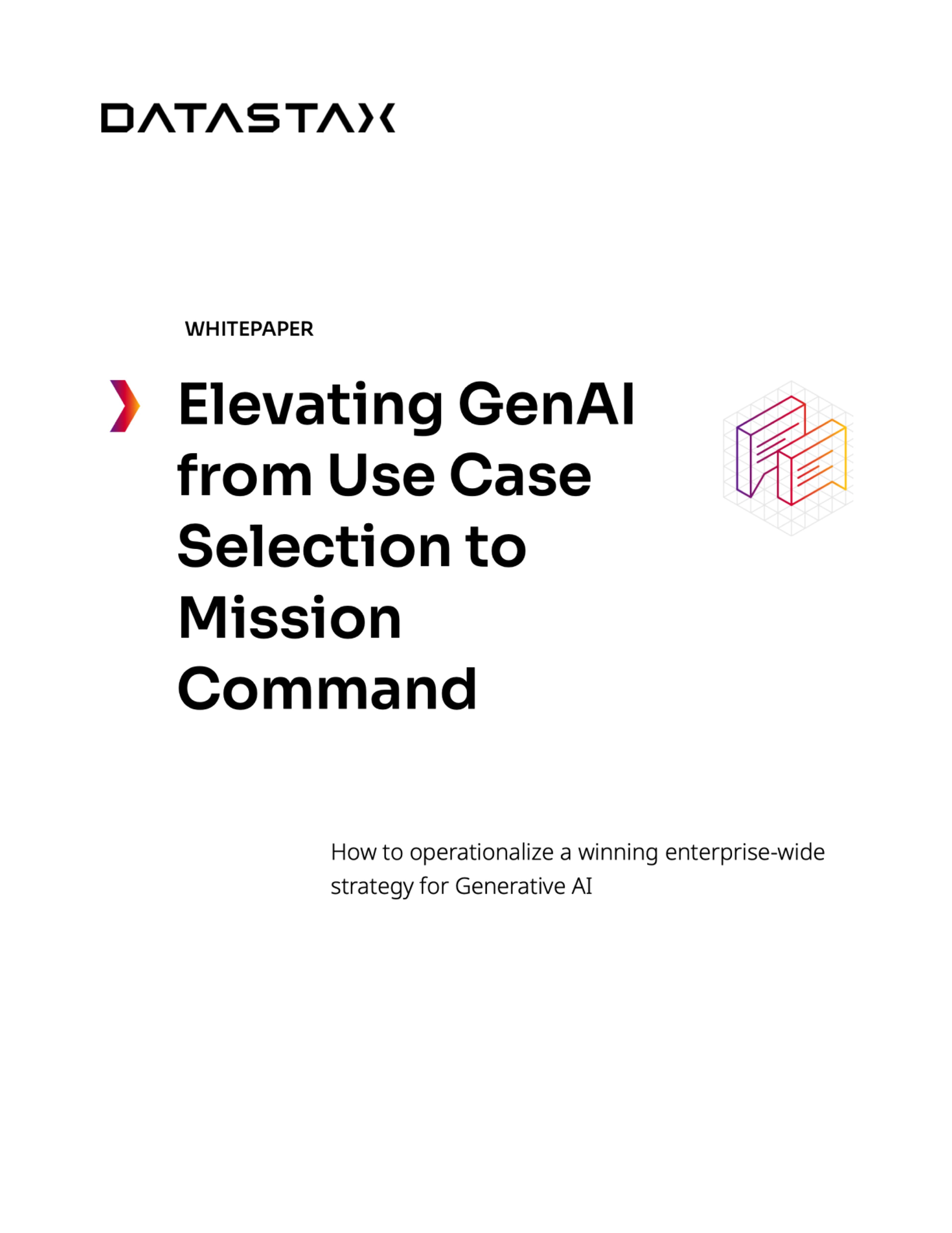 Elevating Generative AI from Use Case Selection to Mission Command