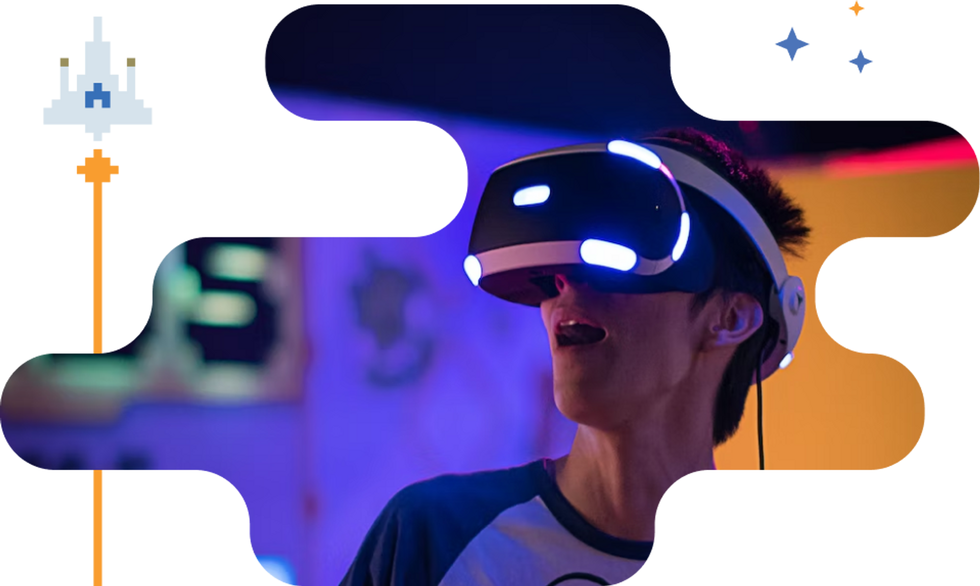 Person using VR glasses