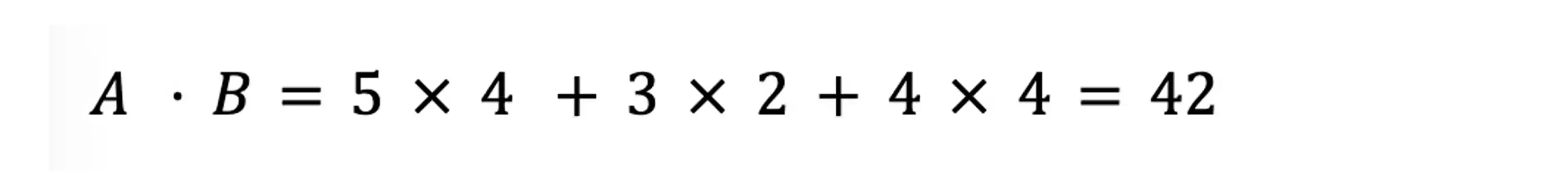 Cosine Similarity Numerator