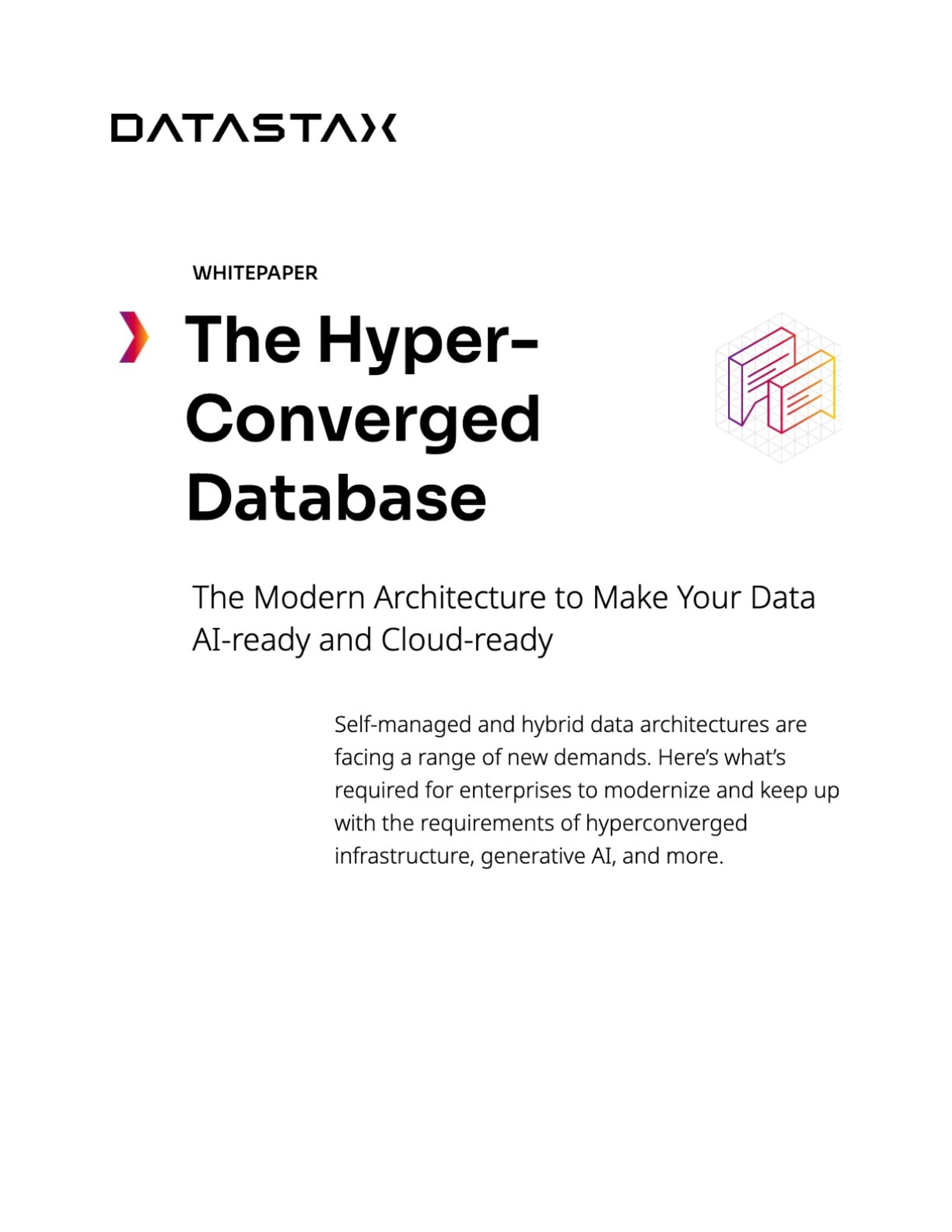 The Hyper-Converged Database to Make Your Data AI-Ready | DataStax