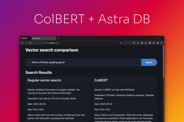 Highly Accurate Retrieval for your RAG Application with ColBERT and Astra DB