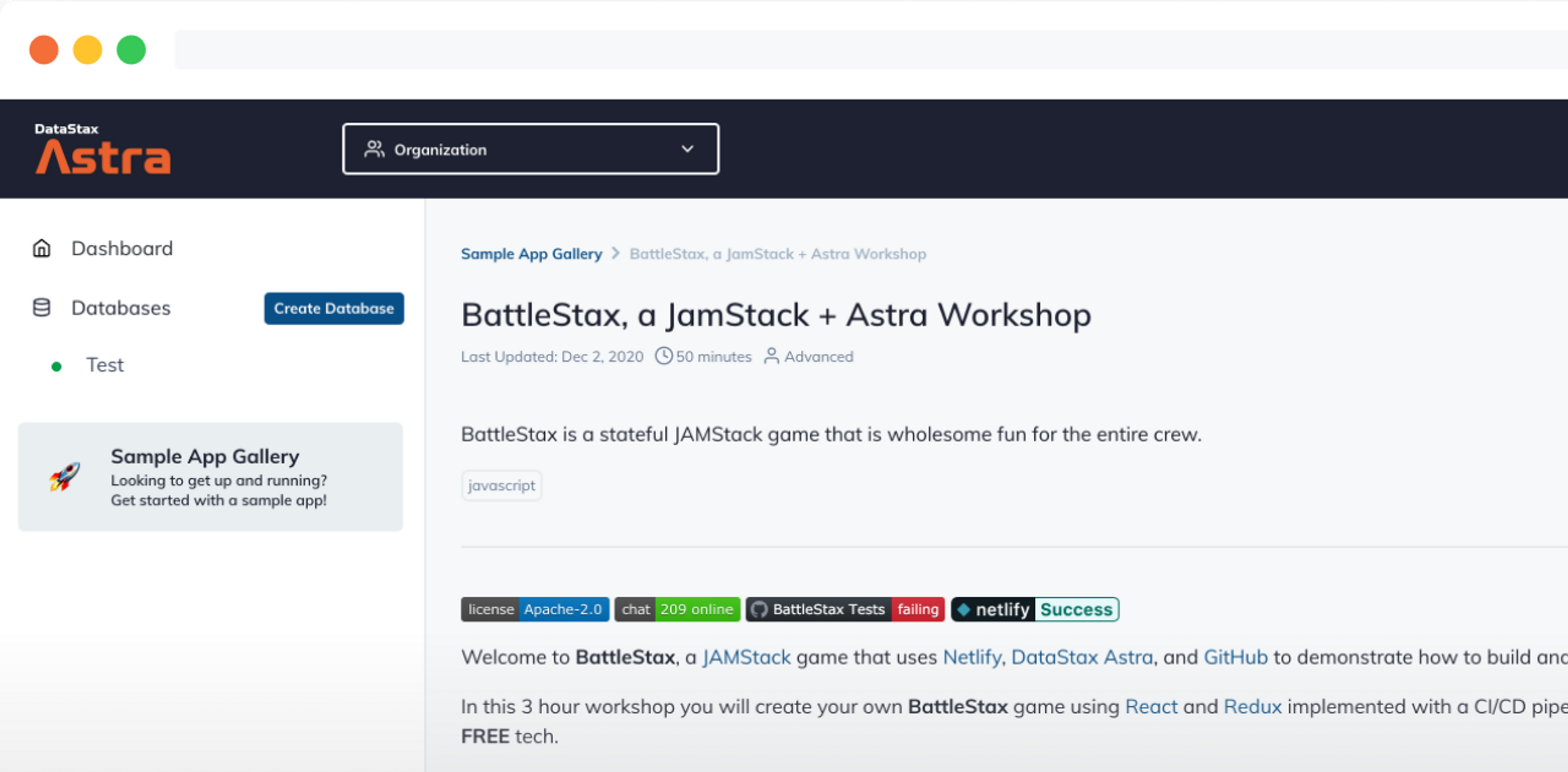 Explore The Stargate Document API In DataStax Astra With The Battlestax Sample App.