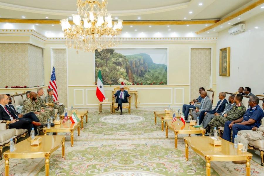 Somaliland President Hosts Senior U.S. Military Delegation in Hargeisa