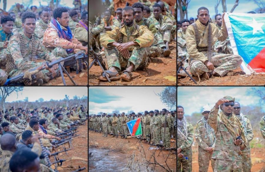 Darawish Forces Loyal to Laftagareen Stage Show of Force on Outskirts of Baidoa