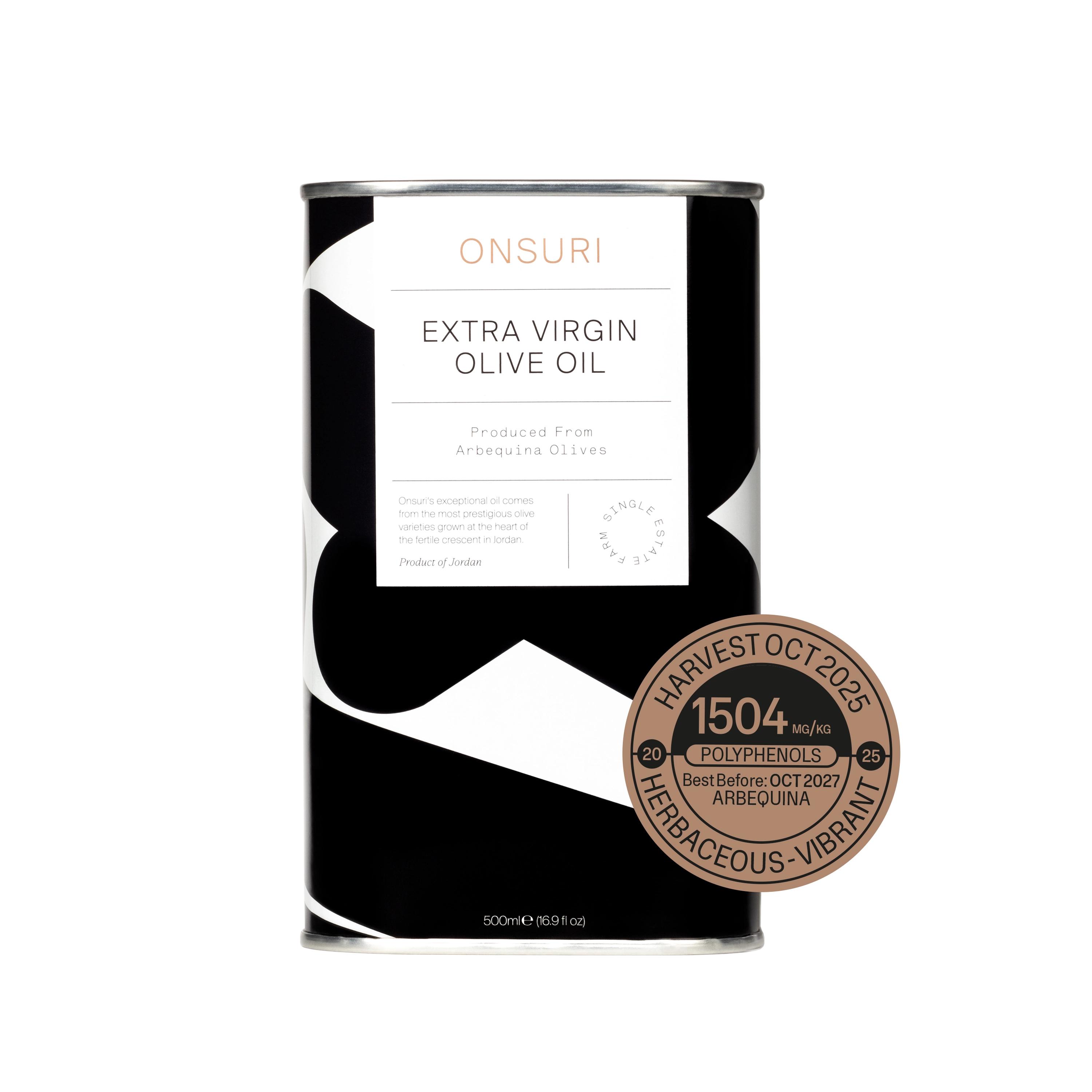 ONSURI have achieved record levels of polyphenols in their latest (25/26) Arbequina harvest. Reaching a level of 1504.42 mg/Kg, you'll only need a single tablespoon to provide a huge dose of daily polyphenols.
