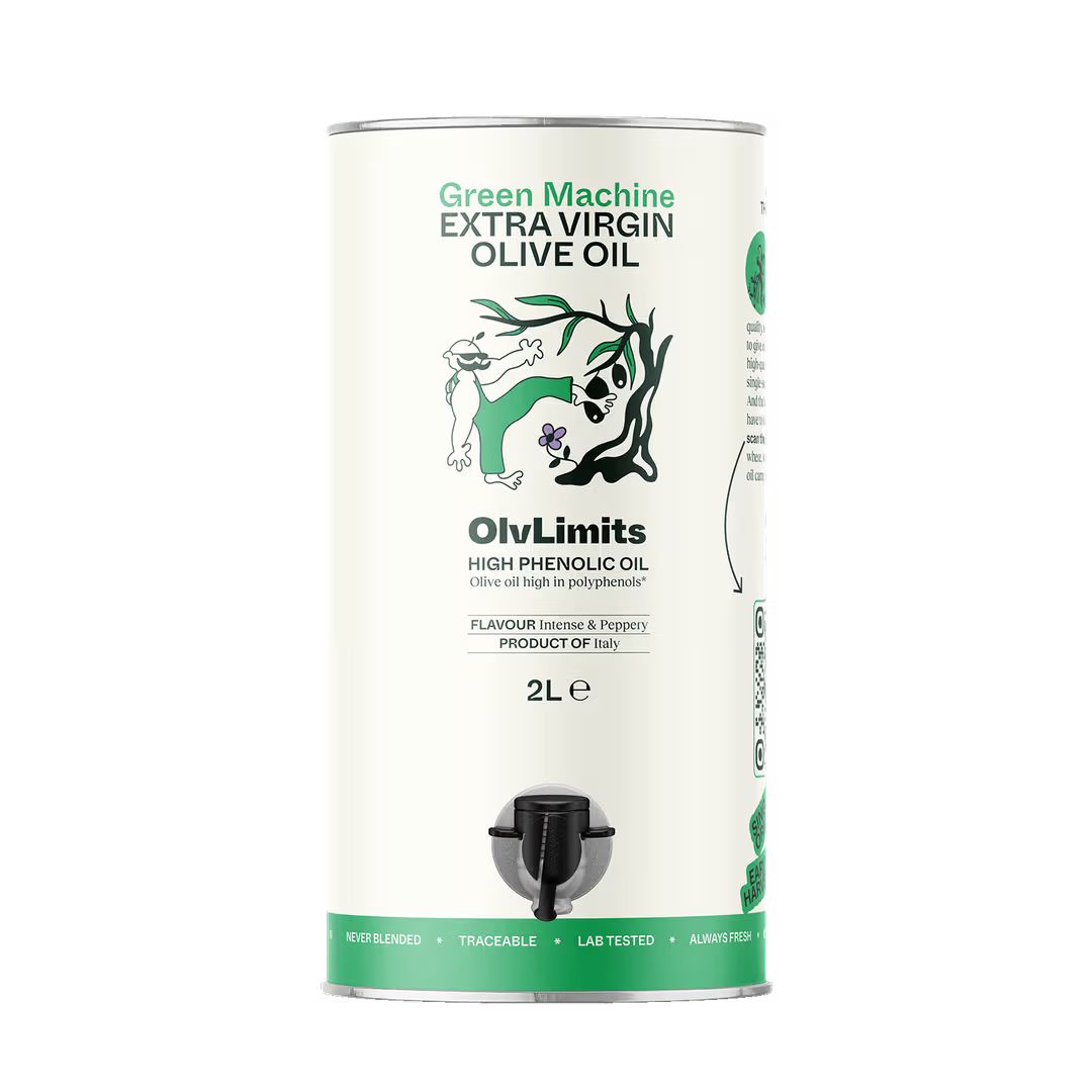 A 2-Litre Bag-in-Tube keeps you stocked up for longer, just self-dispense olive oil into your refill bottle when needed.