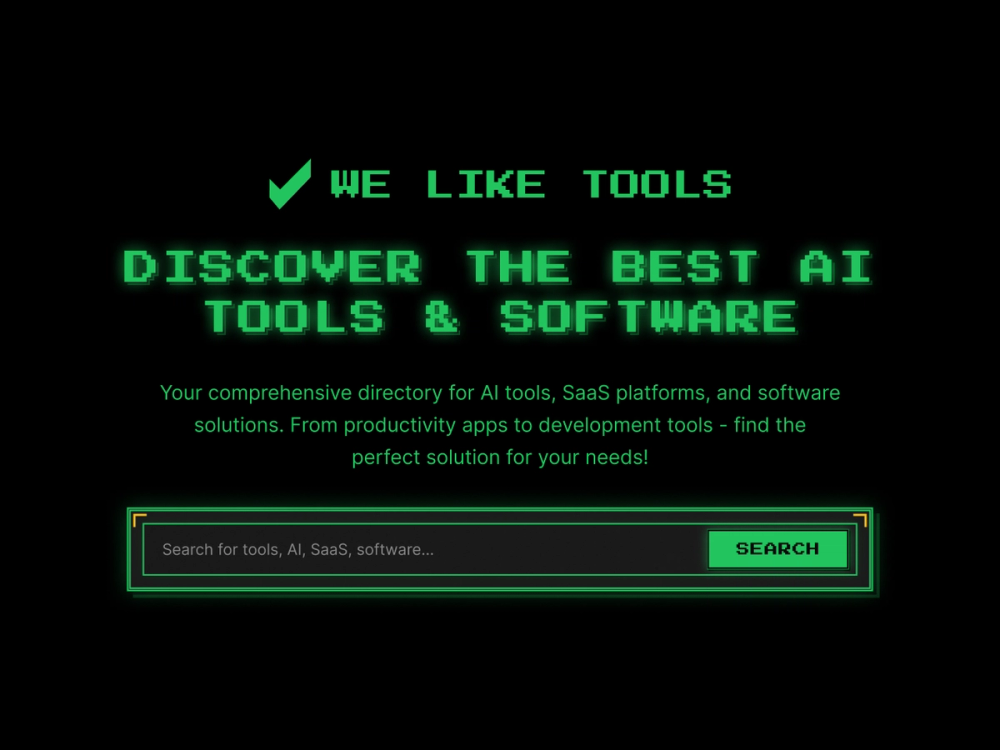 image of We Like Tools