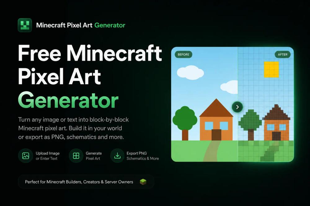 image of Minecraft Pixel Art Generator image of Minecraft Pixel Art Generator
