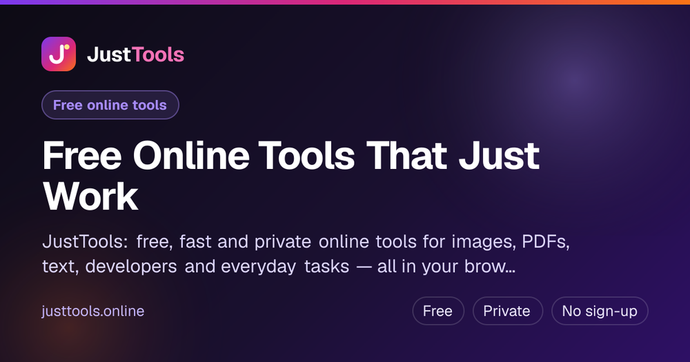 image of JustTools image of JustTools
