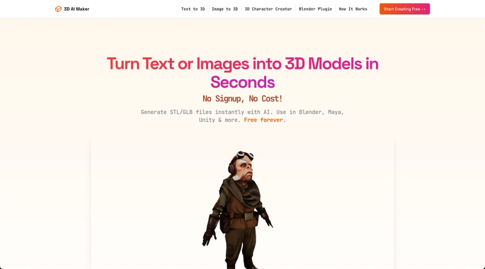 image of 3d AI Maker image of 3d AI Maker