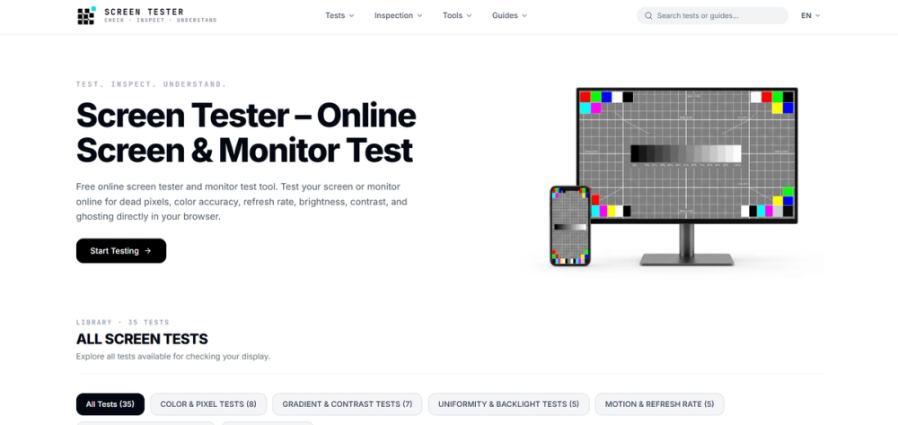 image of Screen Tester image of Screen Tester