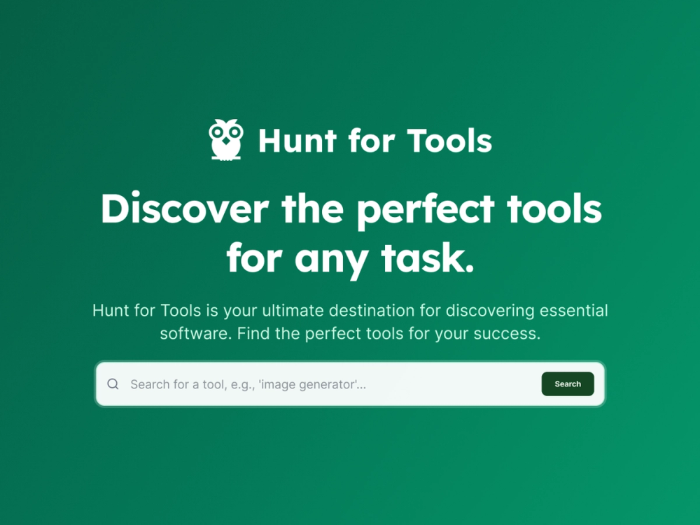 image of Hunt for Tools