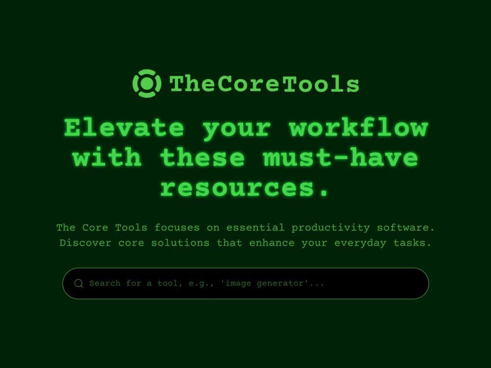 image of The Core Tools