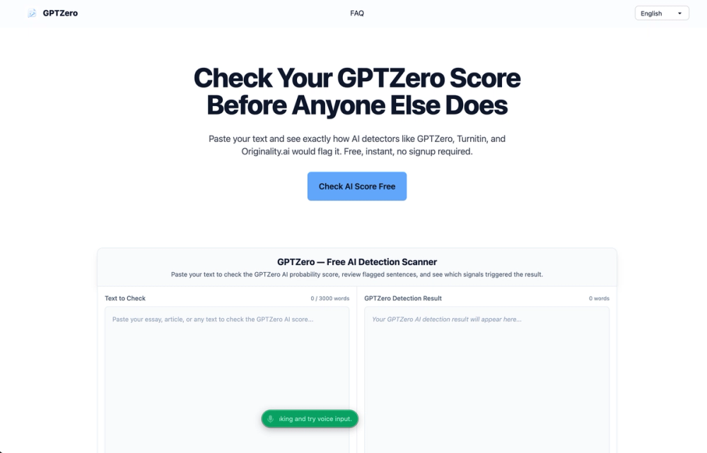 image of GPTZero Online image of GPTZero Online