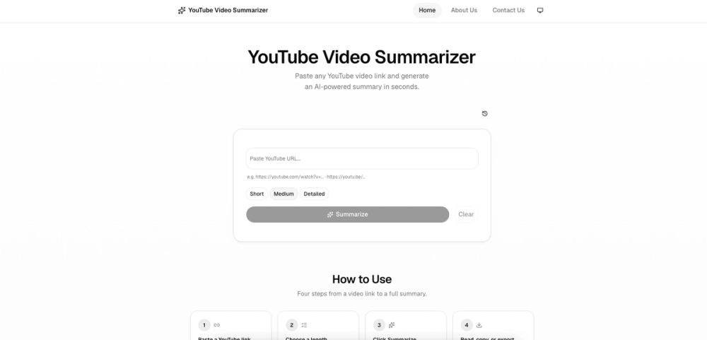 image of YT Video Summarizer image of YT Video Summarizer