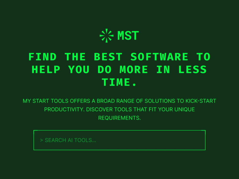 image of My Start Tools
