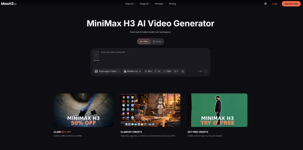 image of MiniMax H3 AI Video Generator image of MiniMax H3 AI Video Generator