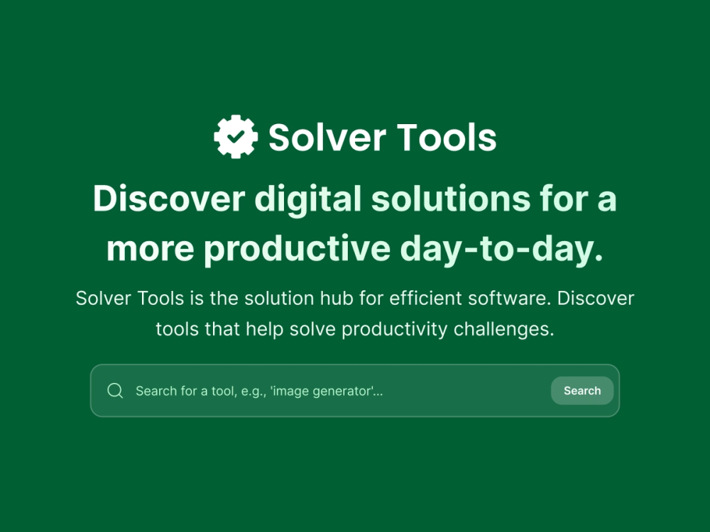 image of Solver Tools