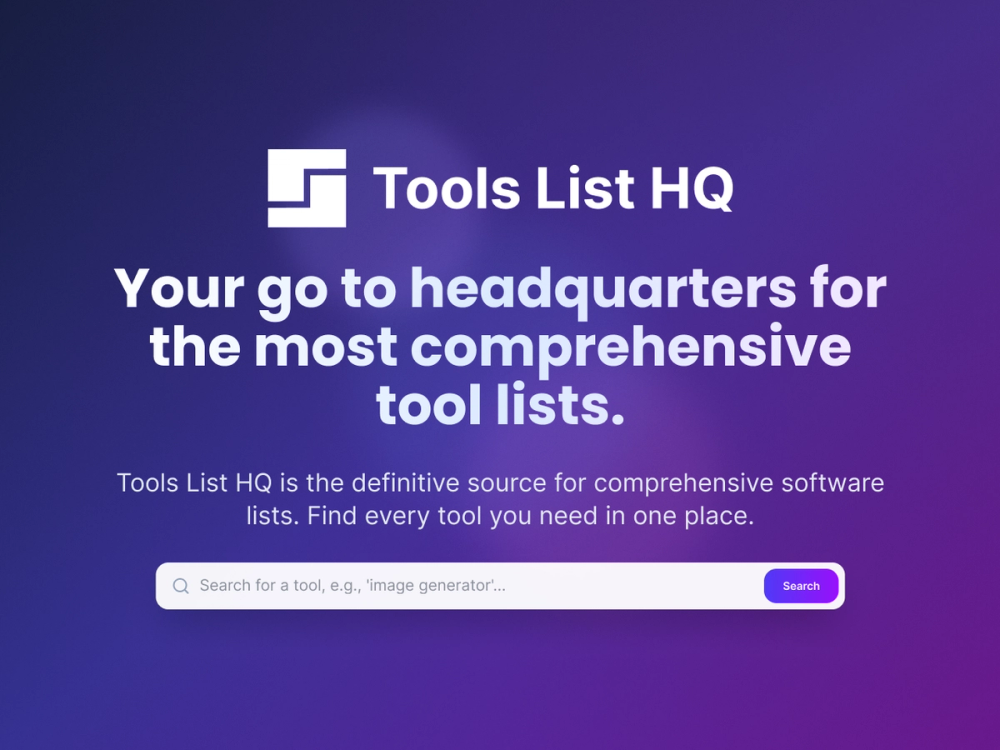 image of Tools List HQ