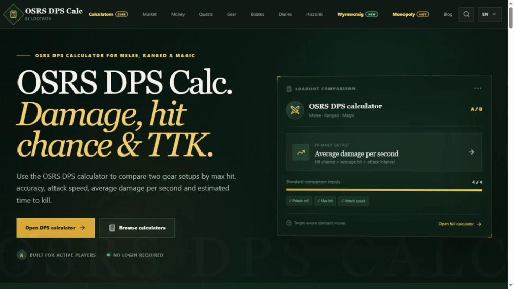 image of OSRS DPS Calc image of OSRS DPS Calc