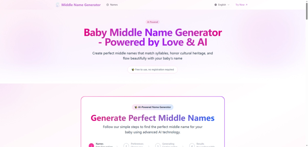 image of Middle Name Generator