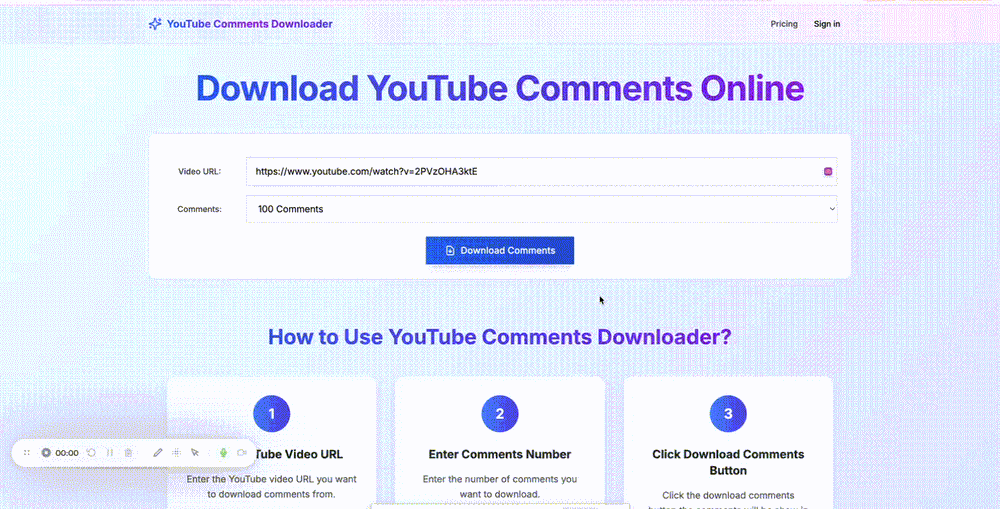 image of YouTube Comments Downloader image of YouTube Comments Downloader