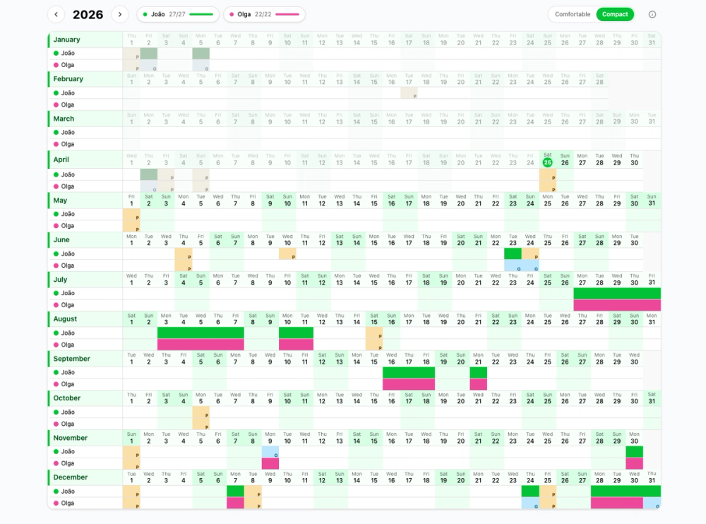 image of TimeOffCalendar image of TimeOffCalendar