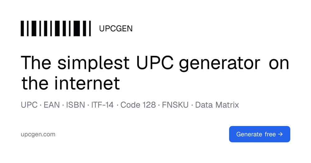 image of UPCgen image of UPCgen