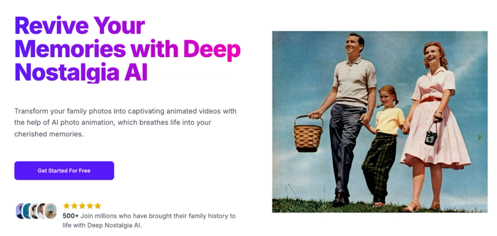 image of Deep Nostalgia AI
