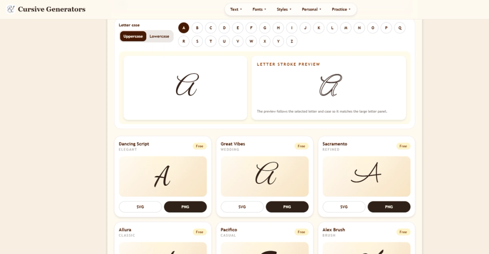 image of Cursive Generator image of Cursive Generator