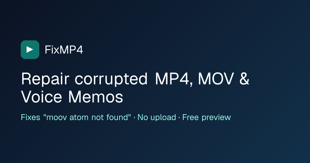 image of FixMP4 image of FixMP4