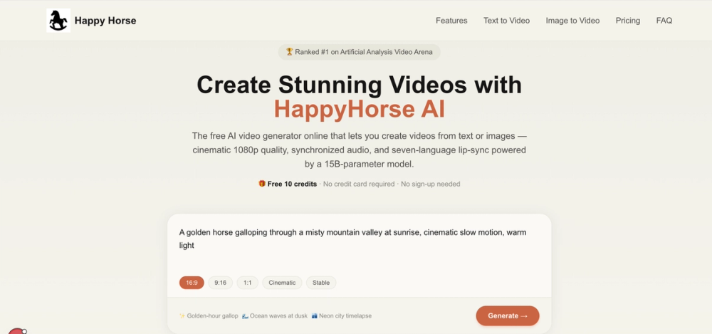 image of HappyHorse AI